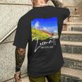 Zermatt お土産 マッターホルン ツェルマット メンズTシャツ バックプリント 彼への贈り物