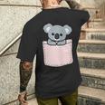 かわいいコアラ コアラベア ポケットアニマル メンズ レディース ティーン キッズ メンズTシャツ バックプリント 彼への贈り物