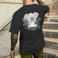 かわいいコアラの絵、オーストラリアのギフト メンズTシャツ バックプリント 彼への贈り物