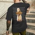 かわいいフェレット泥棒 面白い動物 メンズTシャツ バックプリント 彼への贈り物