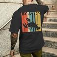 かわいいロブスターの動物 メンズTシャツ バックプリント 彼への贈り物