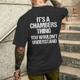 それは商工会議所のことだ（君には分からないだろう）-Chambers メンズTシャツ バックプリント 彼への贈り物