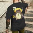 たぬき 妖怪 クリーチャー 日本語 メンズTシャツ バックプリント 彼への贈り物