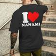 ななみ大好き 名 メンズTシャツ バックプリント 彼への贈り物