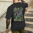 もっと植物が必要です メンズTシャツ バックプリント 彼への贈り物