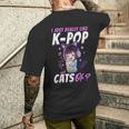 アニメ・猫 K-Pop メンズTシャツ バックプリント 彼への贈り物