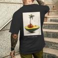 アボカ島 メンズTシャツ バックプリント 彼への贈り物