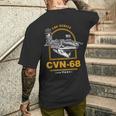 アメリカ海軍航空母艦 Cvn-68 ニミッツ Uss Nimitz メンズTシャツ バックプリント 彼への贈り物