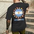 アルゼンチン国旗 ヒスパニック文化遺産月間 アルゼンチン キッズ メンズTシャツ バックプリント 彼への贈り物