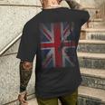 イギリス 国旗 ロンドン メンズ ユニオン ジャック イングランド ロック モッズ アーミー Army かっこいい Uk メンズTシャツ バックプリント 彼への贈り物