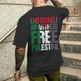 イスラエルのアパルトテッドフリーパレスチナを終えましょう メンズTシャツ バックプリント 彼への贈り物
