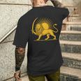 イラン国旗 ライオン サン ペルシャプライド イランtシャツ 長袖tシャツ メンズTシャツ バックプリント 彼への贈り物