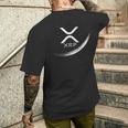 インターネットマネー 暗号通貨 リップル Xrp 月 メンズTシャツ バックプリント 彼への贈り物
