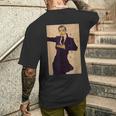 エゴン・シーレによる画家の肖像1910 メンズTシャツ バックプリント 彼への贈り物