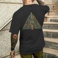 エジプト スフィンクス ファラオ 古代エジプト ピラミッド 象形文字 メンズTシャツ バックプリント 彼への贈り物