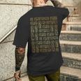 エジプトの象形文字tシャツ-古代エジプト メンズTシャツ バックプリント 彼への贈り物