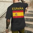 エスパーニャ ヴィンテージ スペイン国旗 スペインお土産 エスパーニャプライド メンズTシャツ バックプリント 彼への贈り物