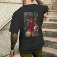 エル・グレコ作 キリストの脱衣 1579 メンズTシャツ バックプリント 彼への贈り物