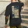 オカルト精神活性植物サイケデリックゴシック薬タロット メンズTシャツ バックプリント 彼への贈り物