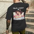 オフィシャルスリープシャツ面白いカップルロマンチックギフト メンズTシャツ バックプリント 彼への贈り物