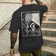 オーブリー・ビアズリー作「女に似た悪魔」1893 メンズTシャツ バックプリント 彼への贈り物