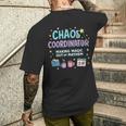 カオスコーディネーター 魔法のように混乱を整える人へ メンズTシャツ バックプリント 彼への贈り物