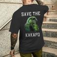 カカポ オウム ニュージーランド カカポ 鳥ave The Kakapo メンズTシャツ バックプリント 彼への贈り物