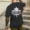 カナダ Never 51 Never 51Sttate カナダ カナダ 国旗 メンズTシャツ バックプリント 彼への贈り物