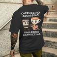 カプチーノ アサシーノ バレリーナ イタリアン ブレイン ミーム キッズ メンズTシャツ バックプリント 彼への贈り物