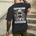 カプチーノ・アサシーノ イタリアンブレインロットミーム メンズTシャツ バックプリント 彼への贈り物
