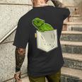 カメレオンポケットバッジ メンズTシャツ バックプリント 彼への贈り物