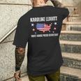 カロライン・レヴィット・ホワイトハウス報道官 メンズTシャツ バックプリント 彼への贈り物