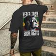 キム・ゴットレイブ・ウォーカーによるピーター・トッシュの平等な権利写真 メンズTシャツ バックプリント 彼への贈り物