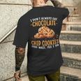 クッキーデザイン 面白いチョコレートチップクッキー メンズTシャツ バックプリント 彼への贈り物