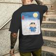 クレヨンしんちゃん 夜桜としんちゃん メンズTシャツ バックプリント 彼への贈り物