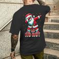 クールなサンタクロースダブダンシング クリスマス 面白いクリスマスダビング メンズTシャツ バックプリント 彼への贈り物
