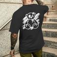 クールなテディが抱きしめたくなるおもちゃのテディベアtシャツギフト メンズTシャツ バックプリント 彼への贈り物