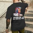 クール大統領ドナルド・トランプ 2024 メンズTシャツ バックプリント 彼への贈り物