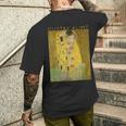 グスタフ・クリムト The Kiss アーティスト向け メンズTシャツ バックプリント 彼への贈り物