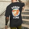 ケバブタイム おいしい焼き肉 トルコ ケバブ メンズTシャツ バックプリント 彼への贈り物