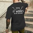 コンピュータpcソースコード メンズTシャツ バックプリント 彼への贈り物