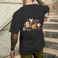 コーヒー愛好家アートギフト メンズTシャツ バックプリント 彼への贈り物