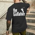 ゴルファザーの面白いゴルフの父神父お父さんゴルファー メンズTシャツ バックプリント 彼への贈り物