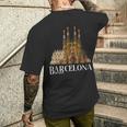 サグラダファミリア バルセロナ お土産 メンズTシャツ バックプリント 彼への贈り物