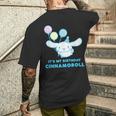 シナモロール It's My Birthday メンズTシャツ バックプリント 彼への贈り物