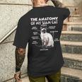 シャム猫メンズTシャツ バックプリント 彼への贈り物