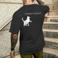 シュロディンガース 猫方程式物理学 オタク物理学 科学 メンズTシャツ バックプリント 彼への贈り物