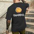 シュークリーム『スイーツ ポップ』お菓子 写真 おやつ 面白い かわいい メンズTシャツ バックプリント 彼への贈り物