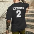 シューマン第2交響曲面白いスポーツchumann 2 メンズTシャツ バックプリント 彼への贈り物