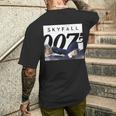 ジェームズ・ボンド 007 スカイフォール メンズTシャツ バックプリント 彼への贈り物